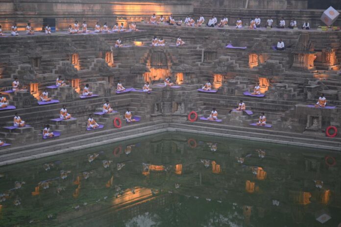 gujarat-sets-guinness-record-for-performing-mass-surya-namaskar-on-new-year