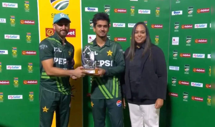 <b>saim-ayub-and-salman-agha-illuminate-pakistan’s-thrilling-odi-victory-against-south-africa</b>