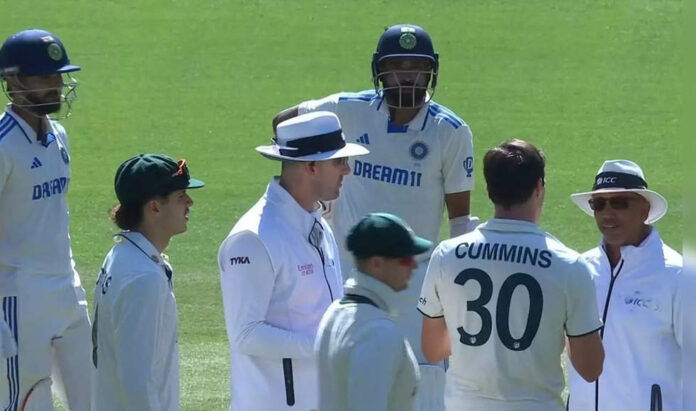 <b>controversy-unfolds-at-mcg-as-pat-cummins-denied-review-on-siraj-dismissal</b>