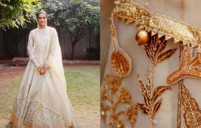 <h1>pv-sindhu-dazzles-in-badminton-themed-bridal-attire:-a-celebration-of-love-and-tradition-in-udaipur