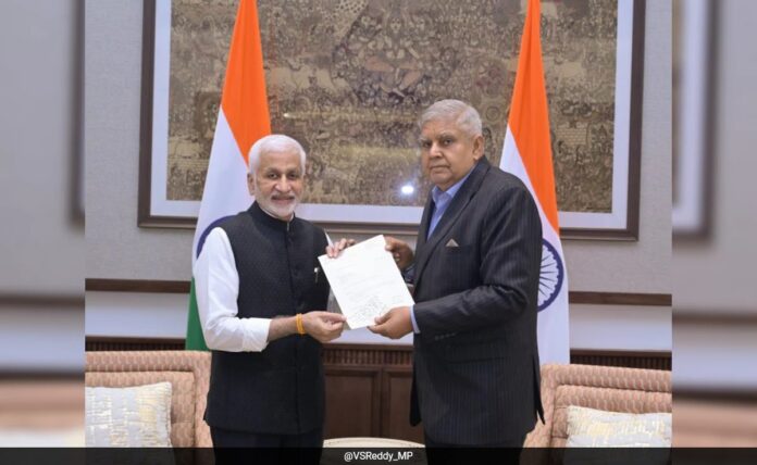 <b>v-vijayasai-reddy-steps-down-from-rajya-sabha:-another-blow-to-ysrcp-post-2024-elections</b>