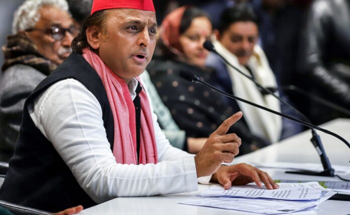 <b>akhilesh-yadav’s-defiant-stance-against-bjp-following-milkipur-election-triumph</b>