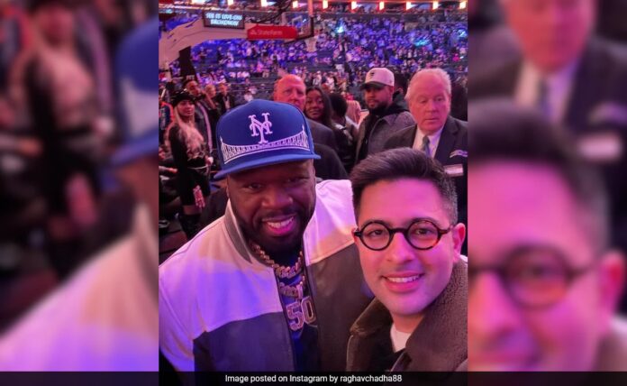 <b>raghav-chadha’s-star-studded-encounter-with-50-cent-in-the-us.</b>