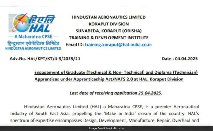 <b>hal-apprentice-recruitment-2025:-your-gateway-to-a-promising-career-in-aviation</b>