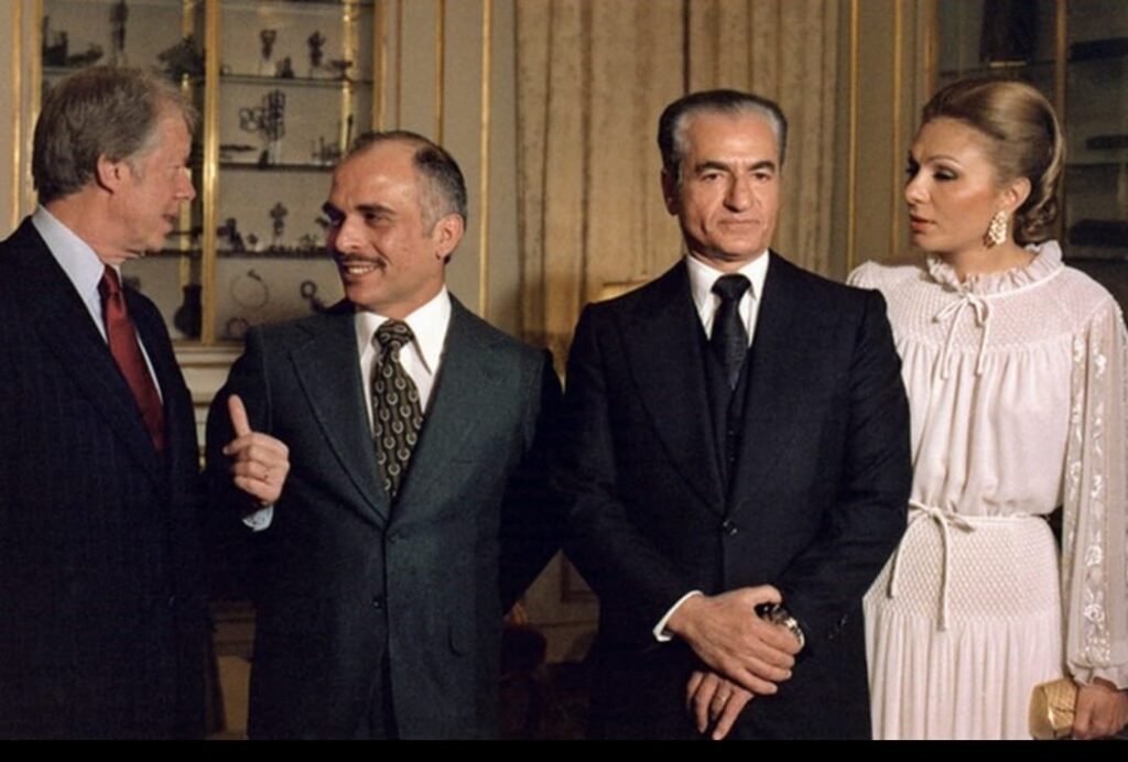 Shah Mohammad Reza Pahlavi and Iranian officials (1960s–70s) — captures the era of warm Iran–Israel relations prior to the 1979 revolution